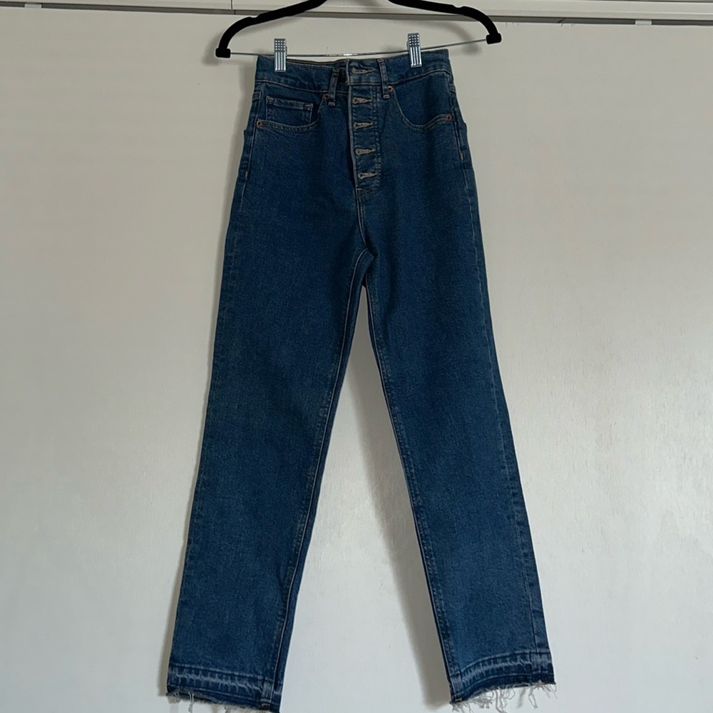 Express super high rise mom jeans